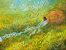 Spring landscape, Oil on canvas, 760x1020, 2024